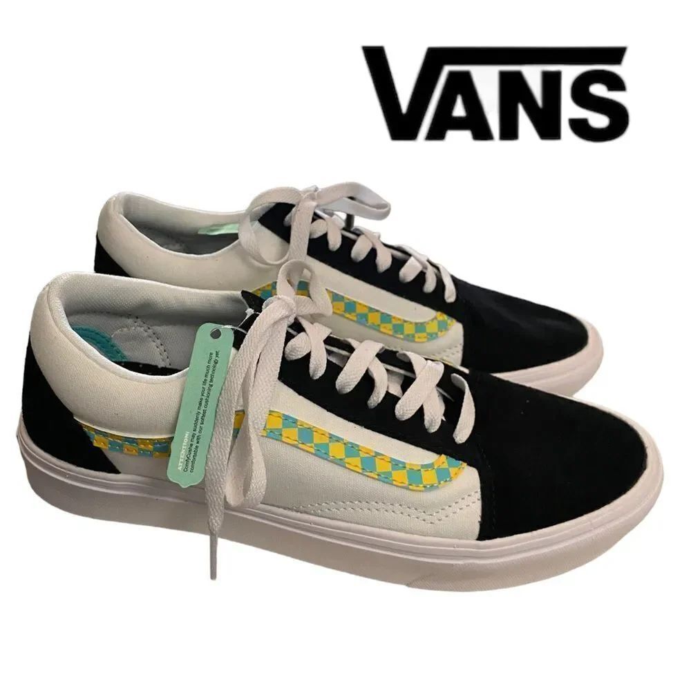 VANS Old Skool ComfyCush Showcase Blk / Check Sneakers NEW